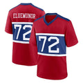 Parkc NY.Giants #72 Jermaine Eluemunor Player Red Century Home Game Stitched Jerseys