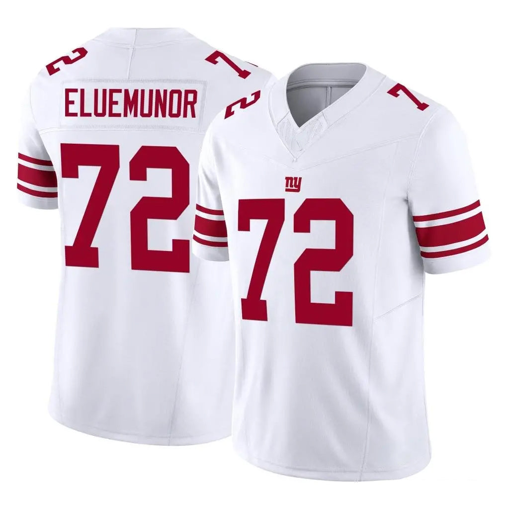 Parkc NY.Giants #72 Jermaine Eluemunor Player White Limited Vapor F.U.S.E. Home Game Stitched Jerseys