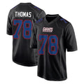 Parkc NY.Giants #78 Andrew Thomas Player Carbon Fashion Limited Home Game Stitched Jerseys