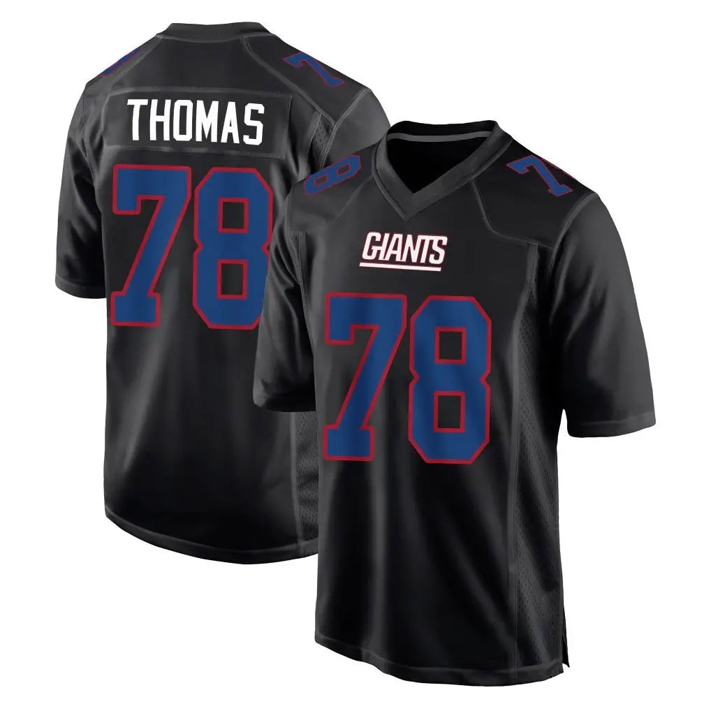 Parkc NY.Giants #78 Andrew Thomas Player Carbon Fashion Limited Home Game Stitched Jerseys