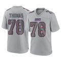 Parkc NY.Giants #78 Andrew Thomas Player Gray Atmosphere Fashion Limited Game Stitched Jerseys