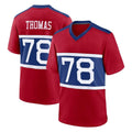 Parkc NY.Giants #78 Andrew Thomas Player Red Century Home Game Stitched Jerseys
