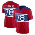 Parkc NY.Giants #78 Andrew Thomas Player Red Century Vapor F.U.S.E. Home Game Stitched Jerseys