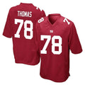 Parkc NY.Giants #78 Andrew Thomas Player Red Home Game Stitched Jerseys