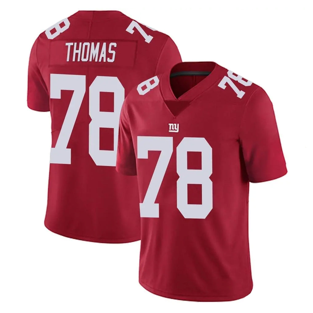 Parkc NY.Giants #78 Andrew Thomas Player Red Limited Vapor Untouchable Home Game Stitched Jerseys