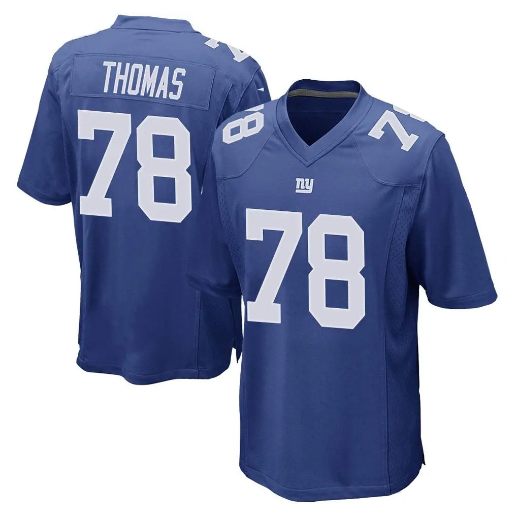 Parkc NY.Giants #78 Andrew Thomas Player Royal Home Game Stitched Jerseys