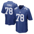 Parkc NY.Giants #78 Andrew Thomas Player Royal Home Game Stitched Jerseys