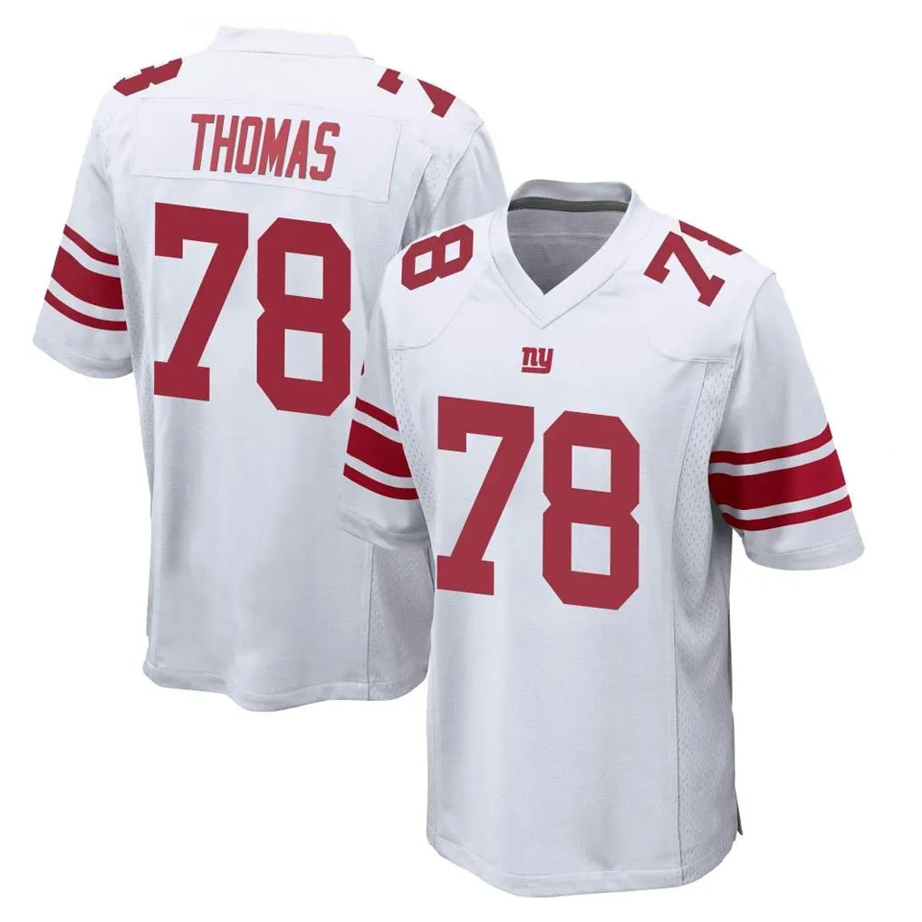 Parkc NY.Giants #78 Andrew Thomas Player White Home Game Stitched Jerseys