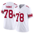 Parkc NY.Giants #78 Andrew Thomas Player White Limited Vapor F.U.S.E. Home Game Stitched Jerseys