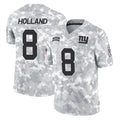 Parkc NY.Giants #8 Jevon Holland Player Arctic Camo Salute To Service Limited Game Stitched Jerseys