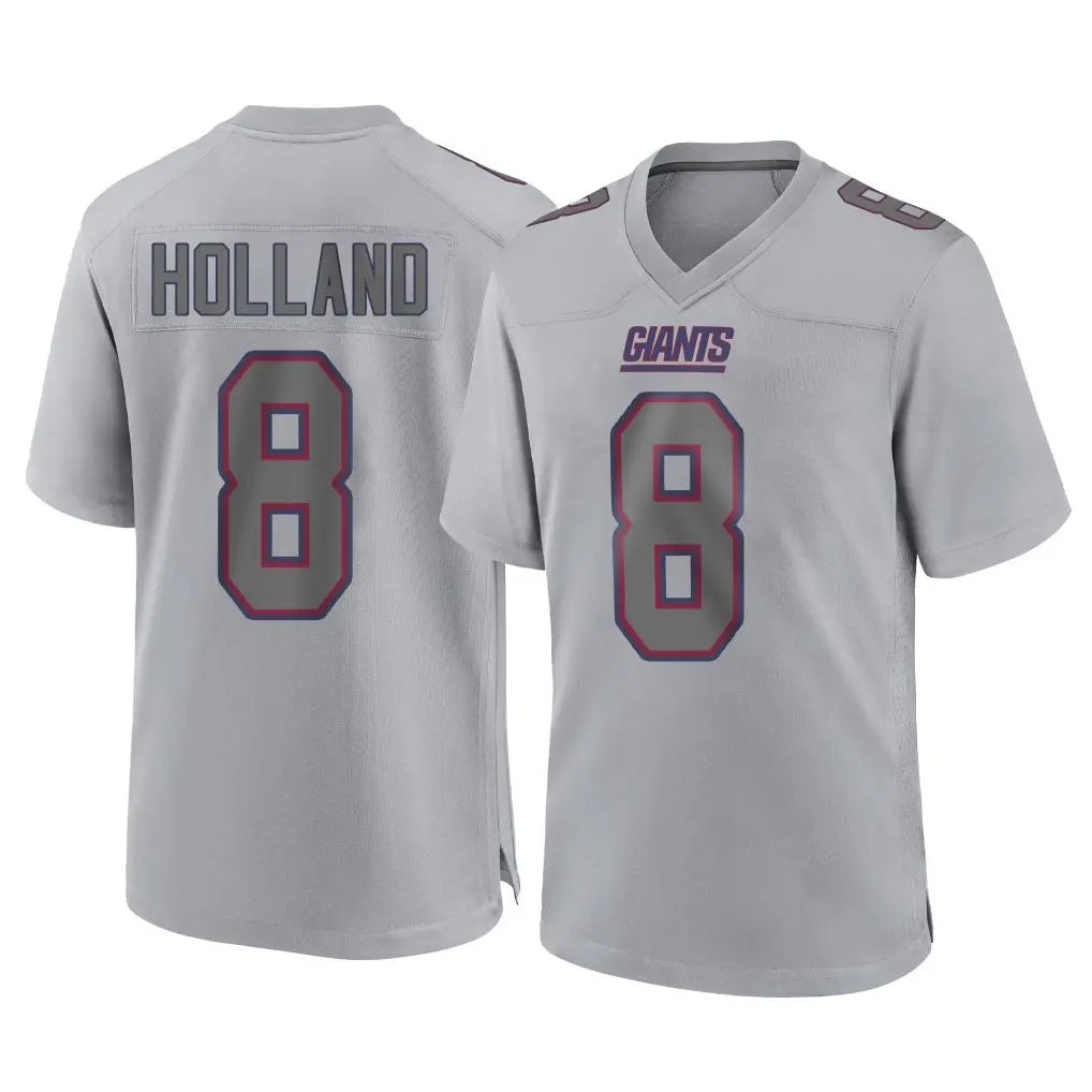 Parkc NY.Giants #8 Jevon Holland Player Gray Atmosphere Fashion Limited Game Stitched Jerseys