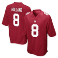 Parkc NY.Giants #8 Jevon Holland Player Red Home Game Stitched Jerseys