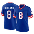 Parkc NY.Giants #8 Jevon Holland Player Royal Classic Home Game Stitched Jerseys