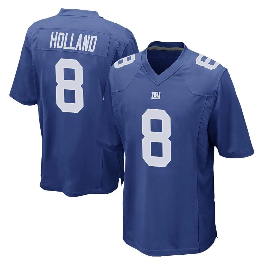 Parkc NY.Giants #8 Jevon Holland Player Royal Home Game Stitched Jerseys