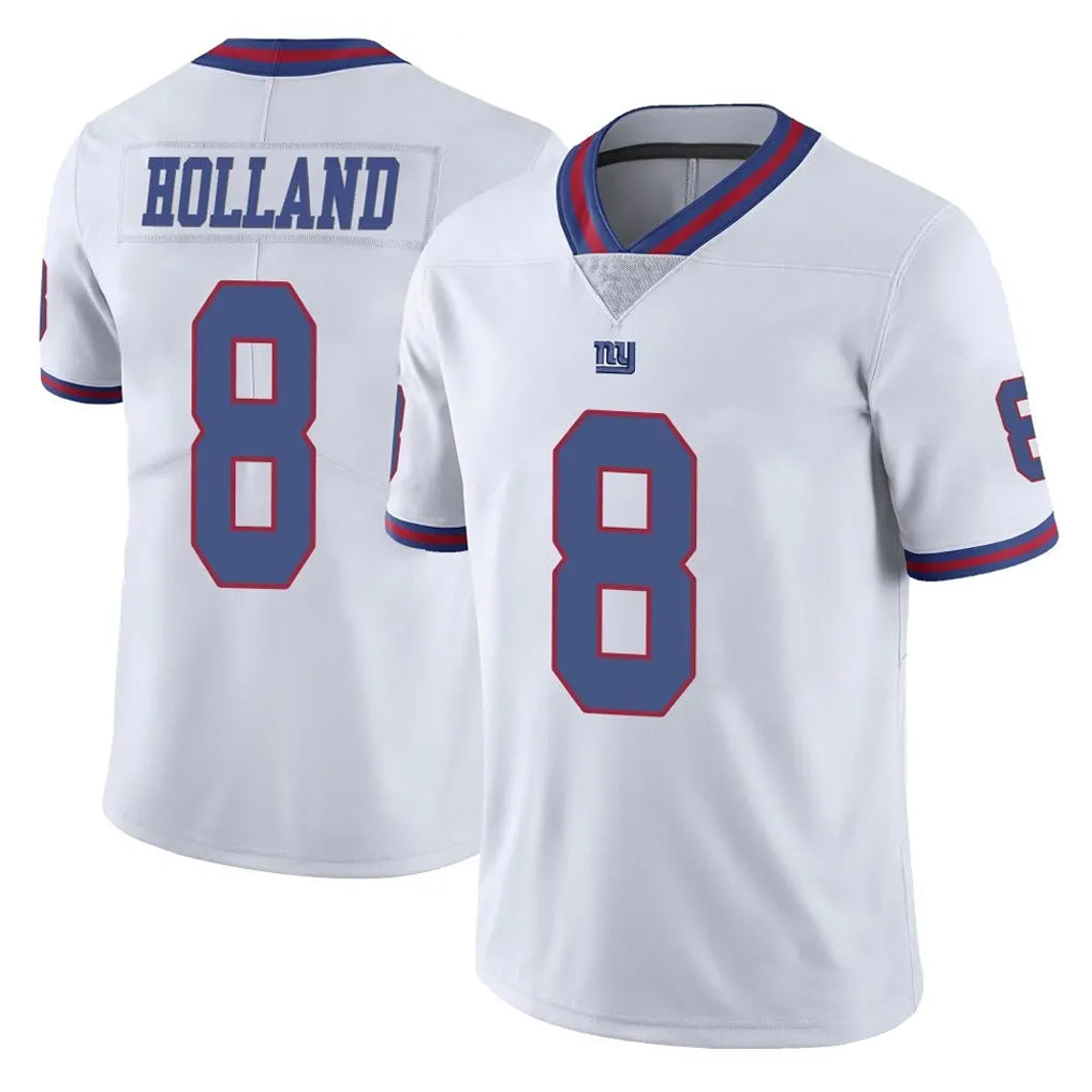 Parkc NY.Giants #8 Jevon Holland Player White Color Rush Home Game Stitched Jerseys