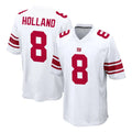 Parkc NY.Giants #8 Jevon Holland Player White Home Game Stitched Jerseys