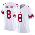 Parkc NY.Giants #8 Jevon Holland Player White Limited Vapor F.U.S.E. Home Game Stitched Jerseys