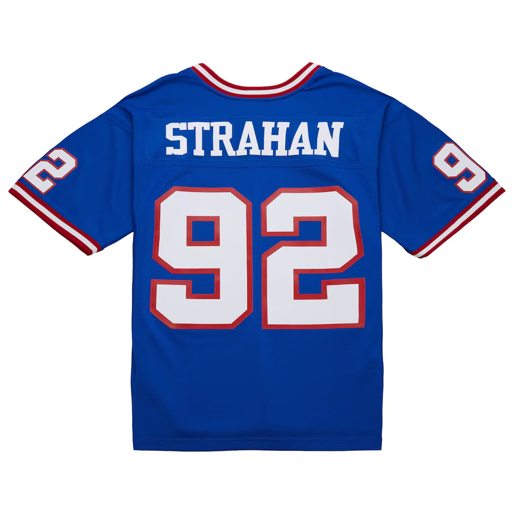 Parkc NY.Giants #92 Michael Strahan Mitchell & Ness Royal 1993 Legacy Replica Jersey
