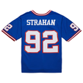 Parkc NY.Giants #92 Michael Strahan Mitchell & Ness Royal Big & Tall 1993 Retired Player Replica Stitched Puhic Jersey