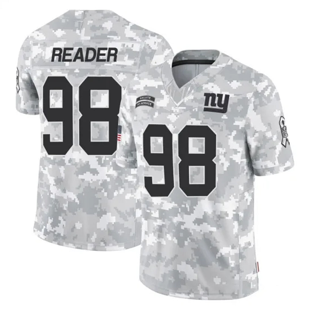 Parkc NY.Giants #98 DJ Reader Player Arctic Camo Salute To Service Limited Game Stitched Jerseys