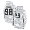 Parkc NY.Giants #98 DJ Reader Player Arctic Camo Salute to Service Pullover Hoodies Limited Game Stitched Jerseys