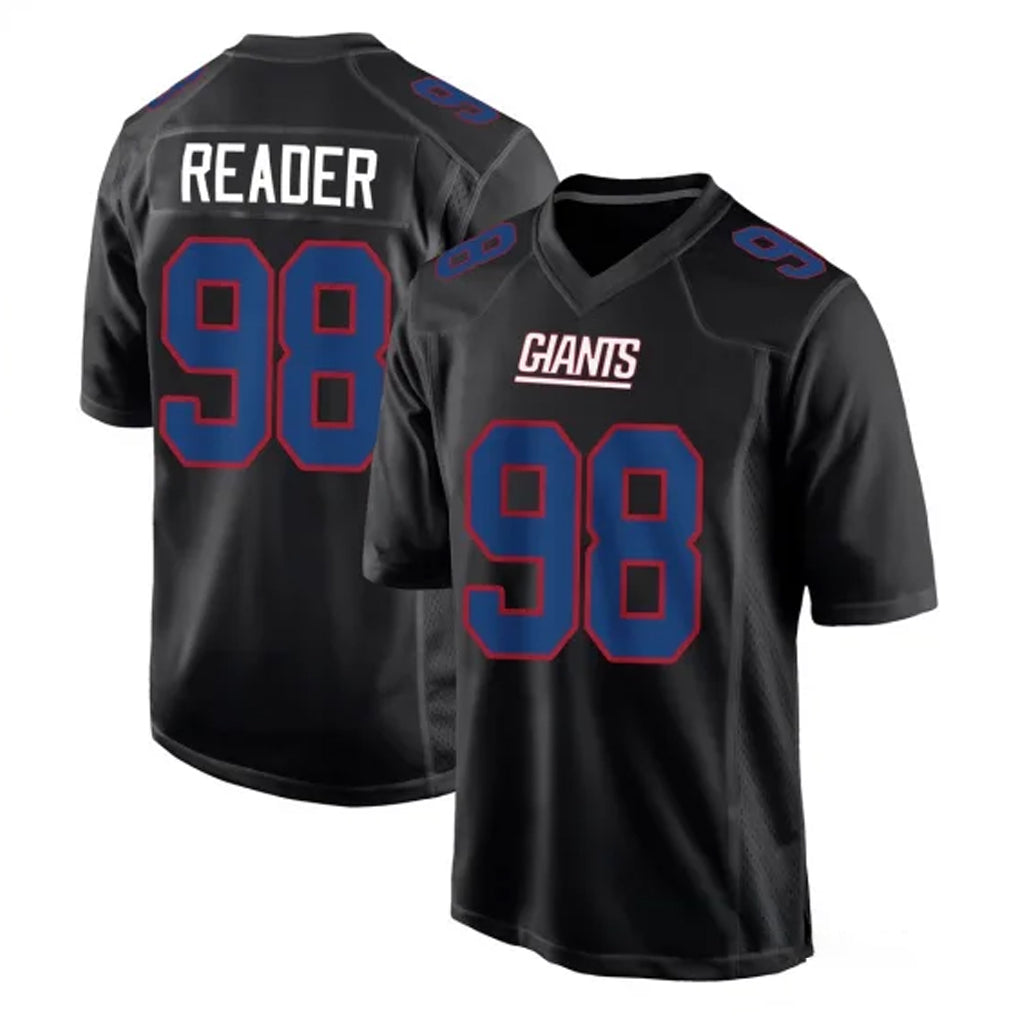 Parkc NY.Giants #98 DJ Reader Player Carbon Fashion Limited Home Game Stitched Jerseys