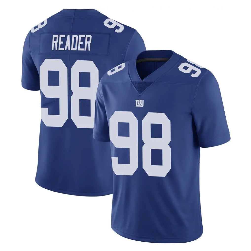 Parkc NY.Giants #98 DJ Reader Player Royal Limited Vapor Untouchable Home Game Stitched Jerseys