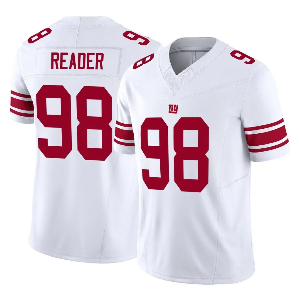 Parkc NY.Giants #98 DJ Reader Player White Limited Vapor F.U.S.E. Home Game Stitched Jerseys