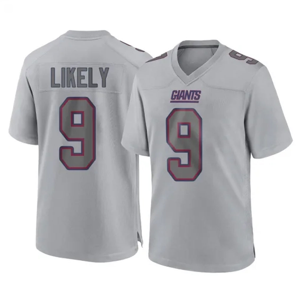 Parkc NY.Giants #9 Lsaiah Likely Player Gray Atmosphere Fashion Limited Game Stitched Jerseys