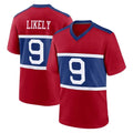 Parkc NY.Giants #9 Lsaiah Likely Player Red Century Home Game Stitched Jerseys