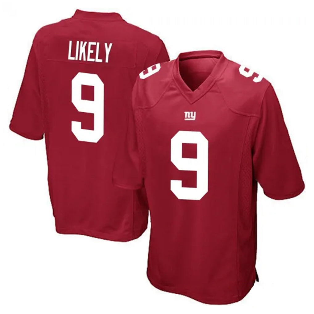 Parkc NY.Giants #9 Lsaiah Likely Player Red Home Game Stitched Jerseys