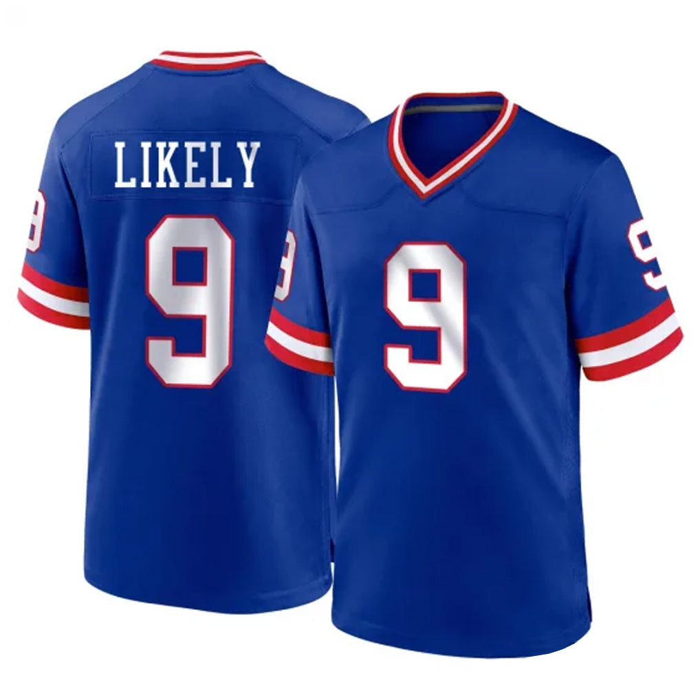Parkc NY.Giants #9 Lsaiah Likely Player Royal Classic Home Game Stitched Jerseys