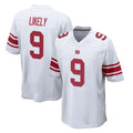 Parkc NY.Giants #9 Lsaiah Likely Player White Home Game Stitched Jerseys