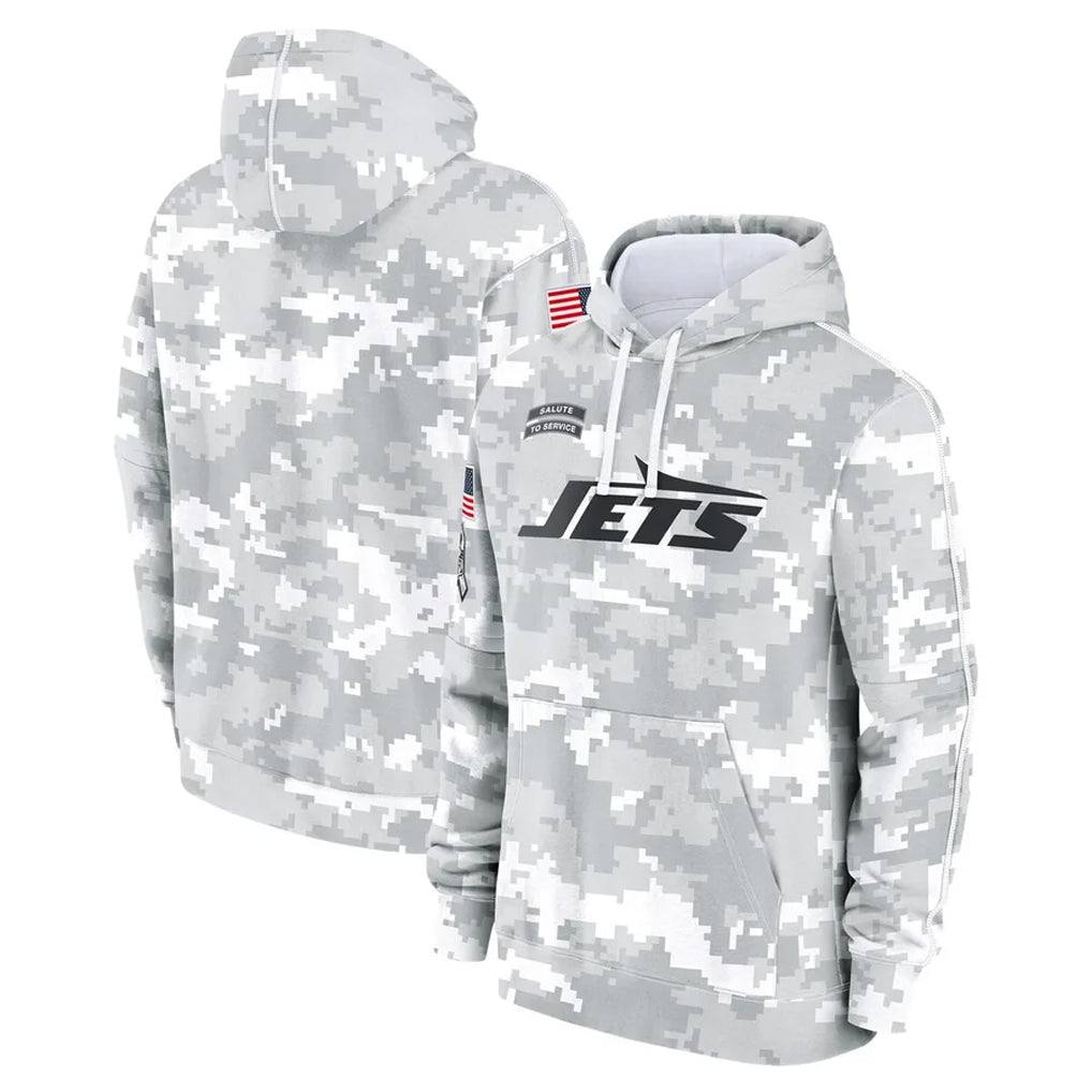 Parkc NY.Jets Arctic Camo Salute to Service Pullover Hoodies Limited Game Blank Player Stitched Jerseys
