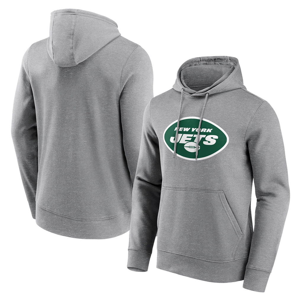 Parkc NY.Jets Gray LOGO Pullover Hoodies Limited Game Blank Player Stitched Jerseys