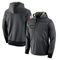 Parkc NY.Jets Gray Pullover Hoodies Limited Game Blank Player Stitched Jerseys
