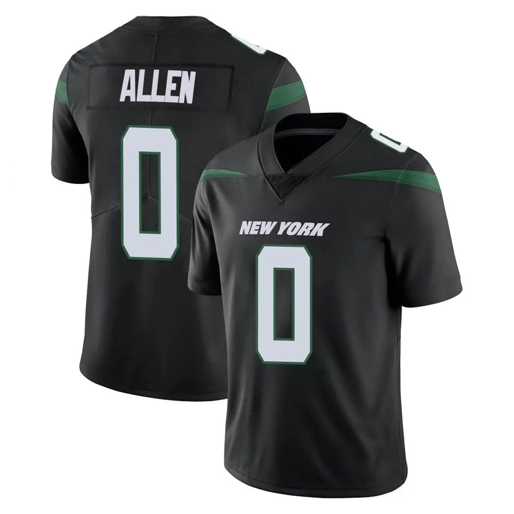 Parkc NY.Jets #0 Braelon Allen Player Stealth Black Limited Vapor Home Game Stitched Jerseys