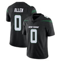 Parkc NY.Jets #0 Braelon Allen Player Stealth Black Limited Vapor Home Game Stitched Jerseys