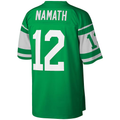 Parkc NY.Jets #12 Joe Namath Mitchell & Ness Kelly Green Legacy Replica Stitched Puhic Jersey