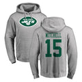 Parkc NY.Jets #15 Adonai Mitchell Player Gray LOGO Pullover Hoodies Limited Game Stitched Jerseys