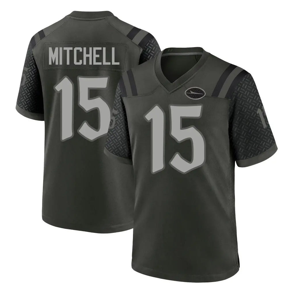 Parkc NY.Jets #15 Adonai Mitchell Player Green 2025 Rivalries Collection Home Game Stitched Jerseys