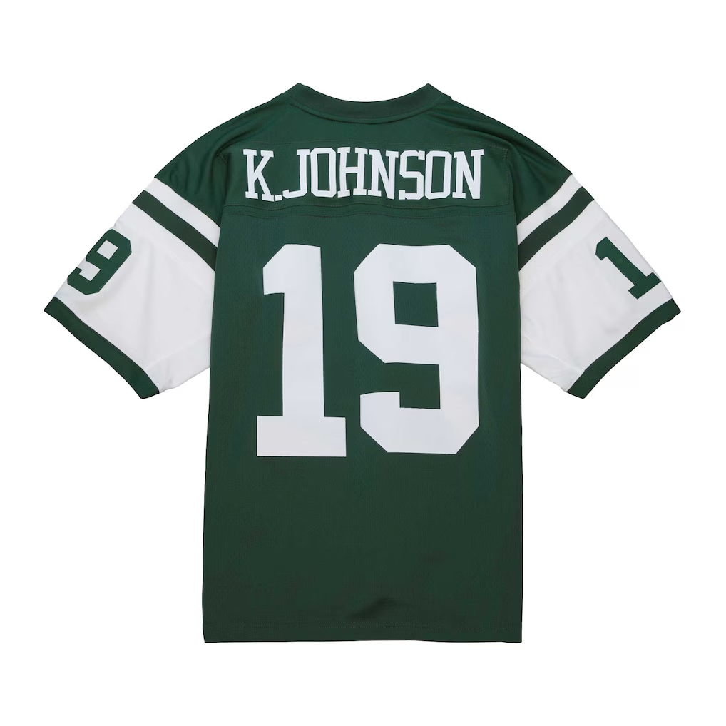Parkc NY.Jets #19 Keyshawn Johnson Mitchell & Ness Green Legacy Replica Jersey