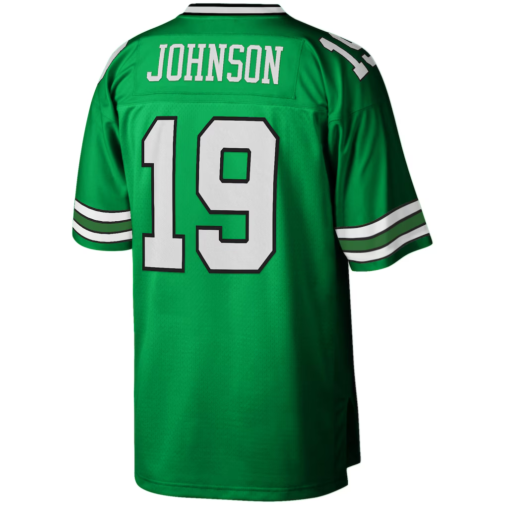 Parkc NY.Jets #19 Keyshawn Johnson Mitchell & Ness Kelly Green Legacy Replica Jersey Stitched Puhic