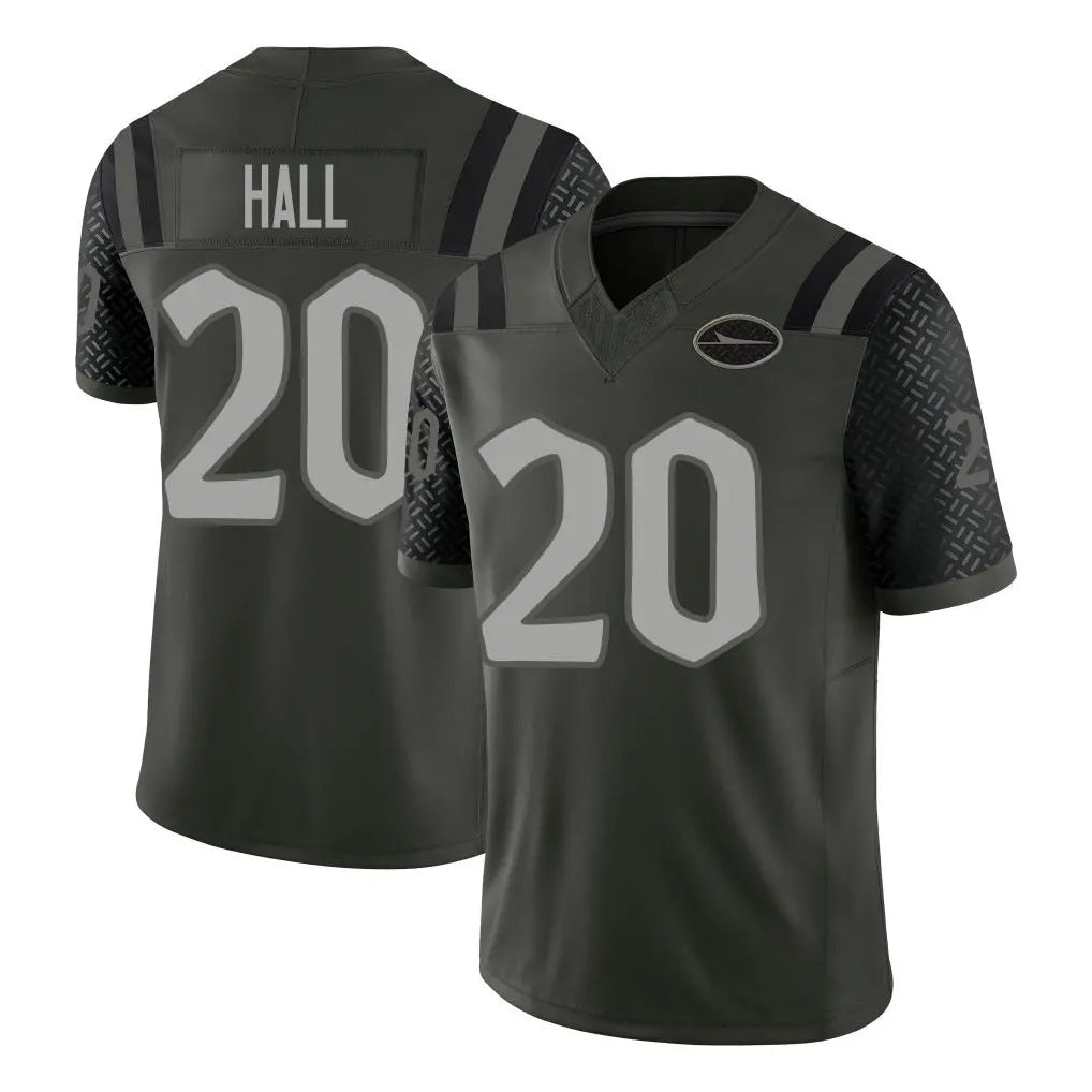 Parkc NY.Jets #20 Breece Hall Player Green Limited 2025 Rivalries Collection Home Game Stitched Jerseys
