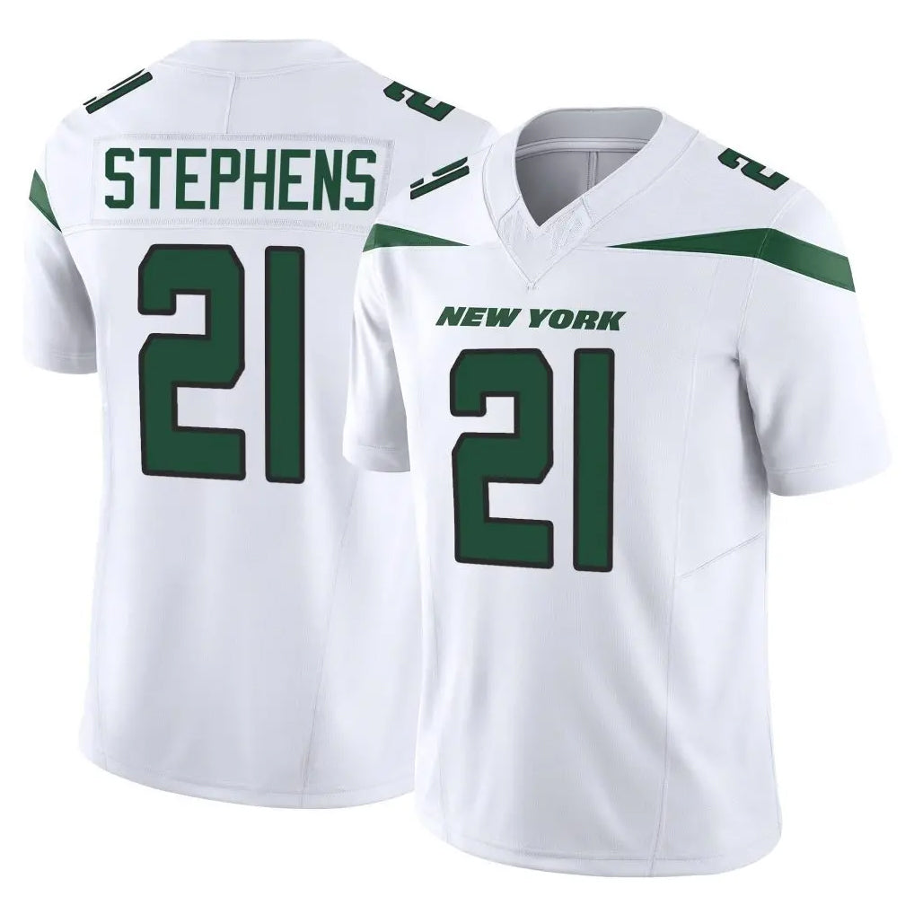 Parkc NY.Jets #21 Brandon Stephens Player White Limited Vapor F.U.S.E. Home Game Stitched Jerseys