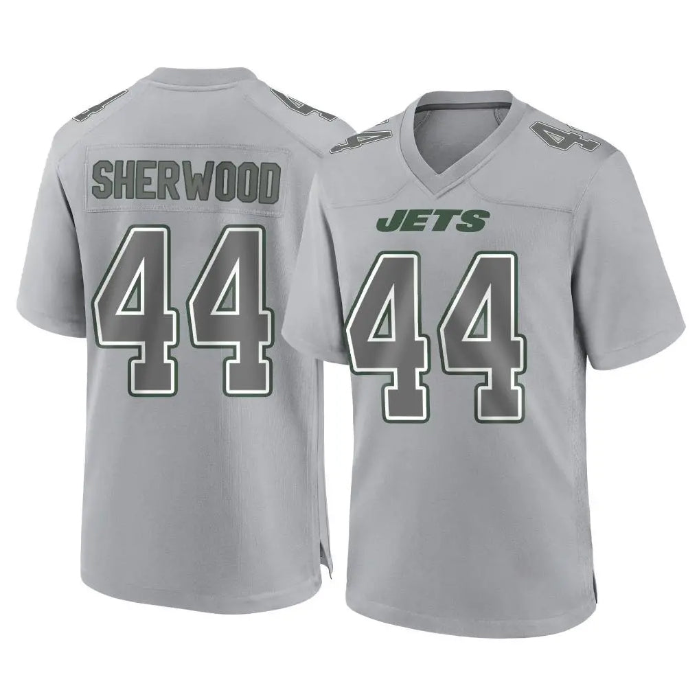 Parkc NY.Jets #44 Jamien Sherwood Player Gray Limited Atmosphere Fashion Home Game Stitched Jerseys
