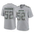 Parkc NY.Jets #52 Kingsley Enagbare Player Gray Limited Atmosphere Fashion Home Game Stitched Jerseys