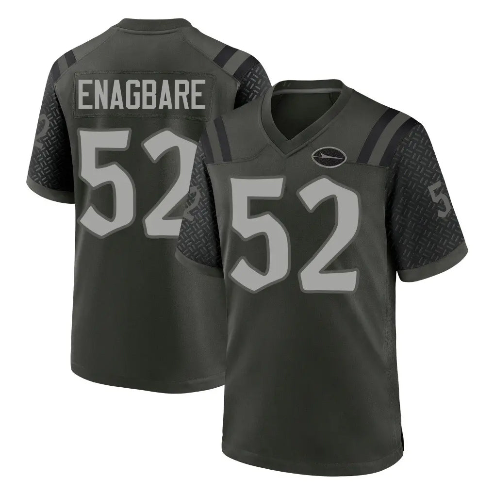 Parkc NY.Jets #52 Kingsley Enagbare Player Green 2025 Rivalries Collection Home Game Stitched Jerseys