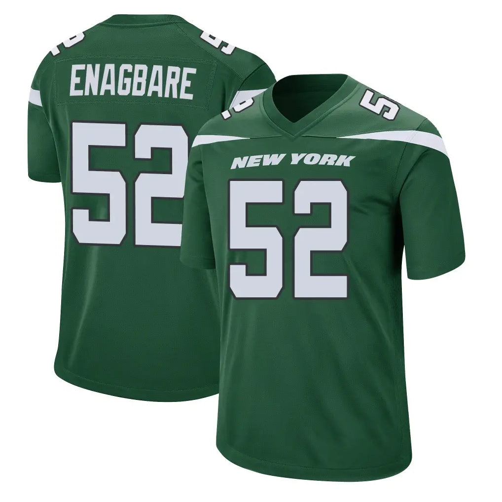 Parkc NY.Jets #52 Kingsley Enagbare Player Green Home Game Stitched Jerseys