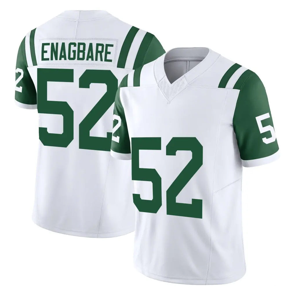 Parkc NY.Jets #52 Kingsley Enagbare Player White Limited Classic Vapor F.U.S.E. Home Game Stitched Jerseys